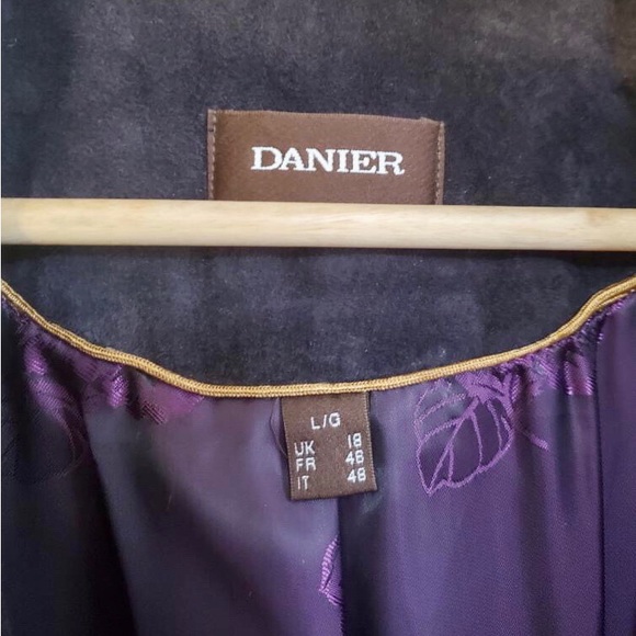 Vintage Danier Purple Suede Leather Jacket - Picture 6 of 16